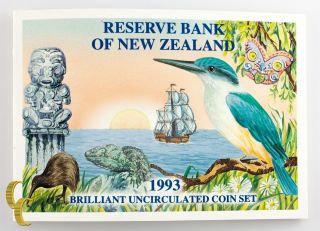 1993 Reserve Bank Of Zealand Uncirculated Set Of 6 Coins