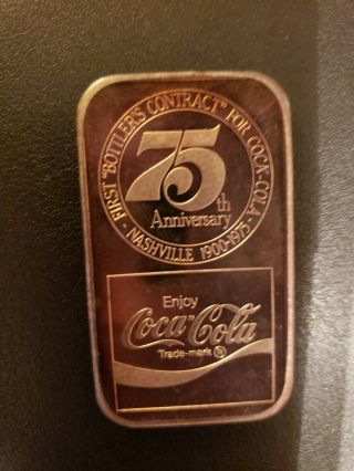 Silver Coca Cola Bar Nashville Tenn.  75th Anniversary