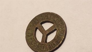 Y Coin TOKEN - Ohio The Youngstown Municipal Railway Co. ,  Good For One Fare 3