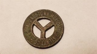 Y Coin TOKEN - Ohio The Youngstown Municipal Railway Co. ,  Good For One Fare 4