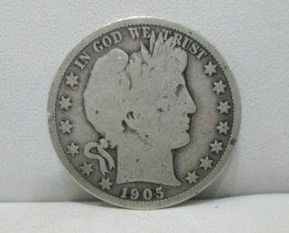Us 1905 O Barber Silver Half Dollar Key Date