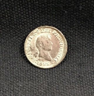 Mexico 1822 1/2 R Real Mexican Coin Iturbide