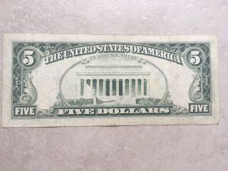 1981 A series STAR NOTE 007 $5 Dollar Federal Reserve Note US Currency 4