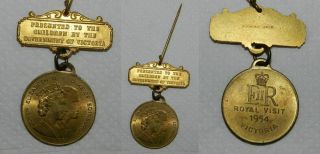 Royal Visit Medal 1954 - Government Of Victoria - Ef &