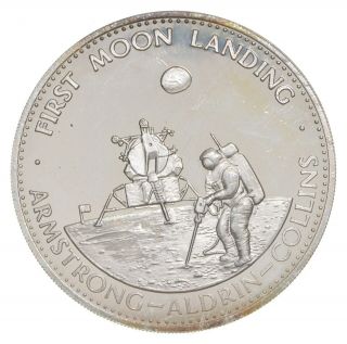 Sterling Silver - First Moon Landing - 0.  925 Silver - 20.  8 Grams Round 649