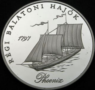 Hungary 2000 Forint 1998 Proof - Silver - Old Balaton Ship Phoenix - 399 ¤
