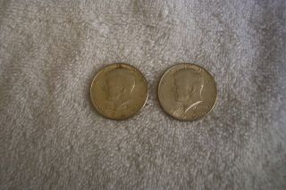 2 1964 Kennedy Half Dollar Coins