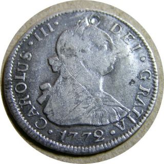 Elf Guatemala Spanish 2 Reales 1772 G P Destroyed By Volcano Earthquake