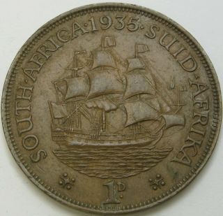 South Africa 1 Penny 1935 - Bronze - George V - Vf,  - 1997 ¤