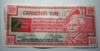 1996 Canadian Tire Money 10 Cents 75th Years Anniversary 1922 - 1997 Ref 495