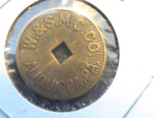 Transit Token Aliquippa Pa W.  & S.  M.  C.  Co Good For One Fare Atwood 10c