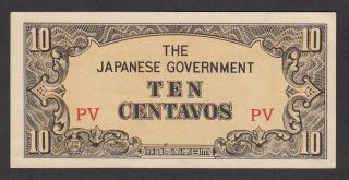 Philippines / Japanese Government - 10 Centavos 1942 - Unc
