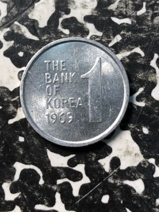 1969 Korea 1 Won (many Available) (1 Coin Only)