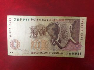 South Africa 20 Rand Banknote Nd 1998