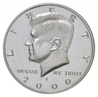 2000 - S Gem Deep Cameo Proof Kennedy Half Dollar 90 Silver 009