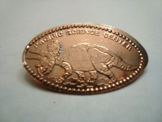 Pacific Science Center Seattle - Triceratops - - Elongated Zinc Penny