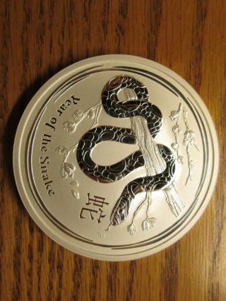 2013 2 Oz Silver Australian Year Of The Snake Coin Bullion Australia 2013 2 Oz