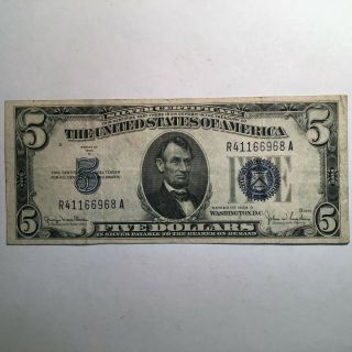Series 1934 - D $5 Silver Certificate Xf