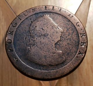 Great Britain 1797 Cartwheel Penny Large World Copper Coin