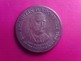 Token Medal Franklin D.  Roosevelt Tkm35