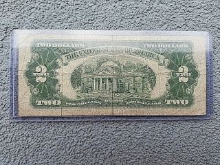 1953 Red Seal Note Star Note $2 Dollar Bill Currency Error S 02146489A 2