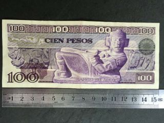 Mexico 100 Pesos 30.  5.  1974,  P 66a.  Carranza - VF 2