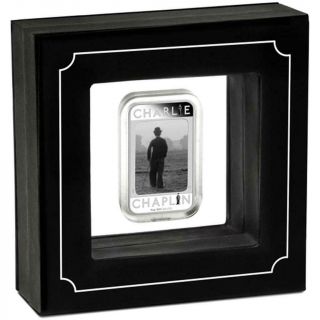 Tuvalu 2014 $1 Charlie Chaplin 100 Years of Laughter 1 Oz Silver Proof Coin 3