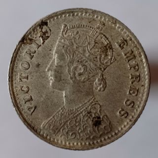 Scarce British East India Victoria Empress ¼ Silver Rupee 1901 C Inc Best Grade