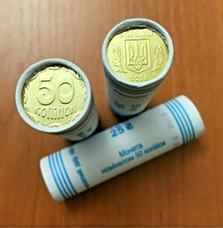 Ukraine - Bank Roll (50 Coins) X 50 Kopiyok (kopecks) 2018,  Km - Bu,  Unc