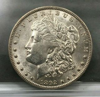 1892 U.  S.  Morgan Silver Dollar $1 Coin