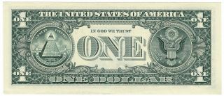 Series 2013 United States $1 One Dollar FRN Fancy Serial Number Doubles 2