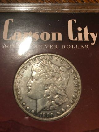 1890 - Cc Morgan Silver $1 Dollar Coin Vf To Xf Details Carson City