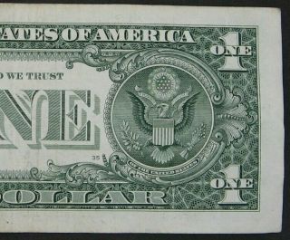 2013 $1 (ONE DOLLAR) – NOTE,  BILL - FANCY NUMBER – TRINARY,  FIVE 9 ' s,  QUAD 9999 4