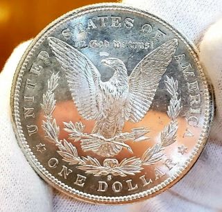 1882 S Gem Bu Unc,  Pl/dmpl Bright Deep Cameo Mirrors Morgan Silver Dollar A90