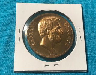 1861 Abraham Lincoln U.  S.  Presidential Inaugural Commemorative Coin Medal
