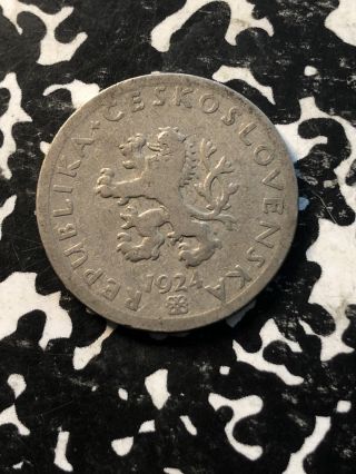 1924 Czechoslovakia 20 Haleru (4 Available) Circulated (1 Coin Only)