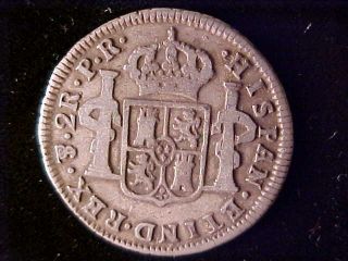 BOLIVIA CHARLES III 2 REALES 1776 PR 2