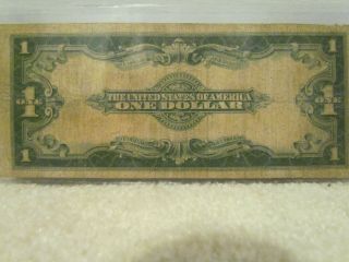 SERIES OF 1923 LARGE SIZE $1 SILVER CERTIFICATE CURRENCY NOTE BLUE SEAL NO RES. 4