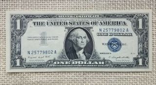 1957 A $1 Silver Certificate | Old Us Paper Money Crisp,  Uncirculated 578a