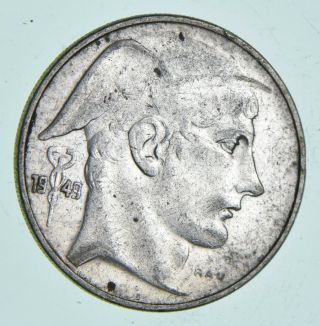 Silver - World Coin - 1949 Belgium 20 Francs - World Silver Coin 8 Grams 051