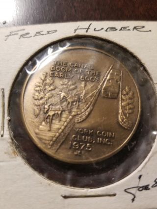 York Coin Club,  Canal Boom Of The Early 1800 