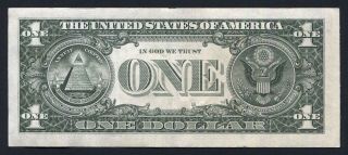 US One $1 FRN note paper dollar greenback bill - Series 1981 A - L66825373B - 2