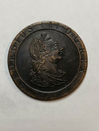 Coin 2 Pence 1797 Britain