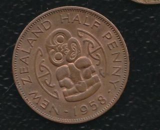 Zelanda Half Penny 1958