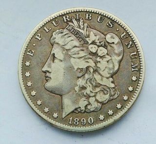 Scarce 1890 - Cc Carson City Silver Morgan Dollar Fine Details - C8513
