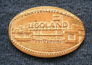 Legoland Elongated Penny California Usa Cent Main Entrance Souvenir Coin