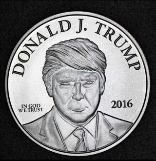 Donald Trump Make America Great Again 999 Silver Coin 1 Troy Oz In Capsule