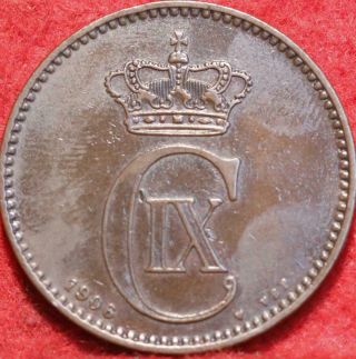 1906 Denmark 5 Ore Foreign Coin