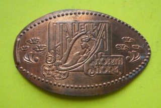 Haleiwa Elongated Penny Hawaii Usa Cent North Shore Souvenir Coin Surfing