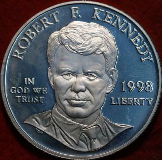 Uncirculated Proof 1998 - S Robert F.  Kennedy Commemorative Silver Dollar